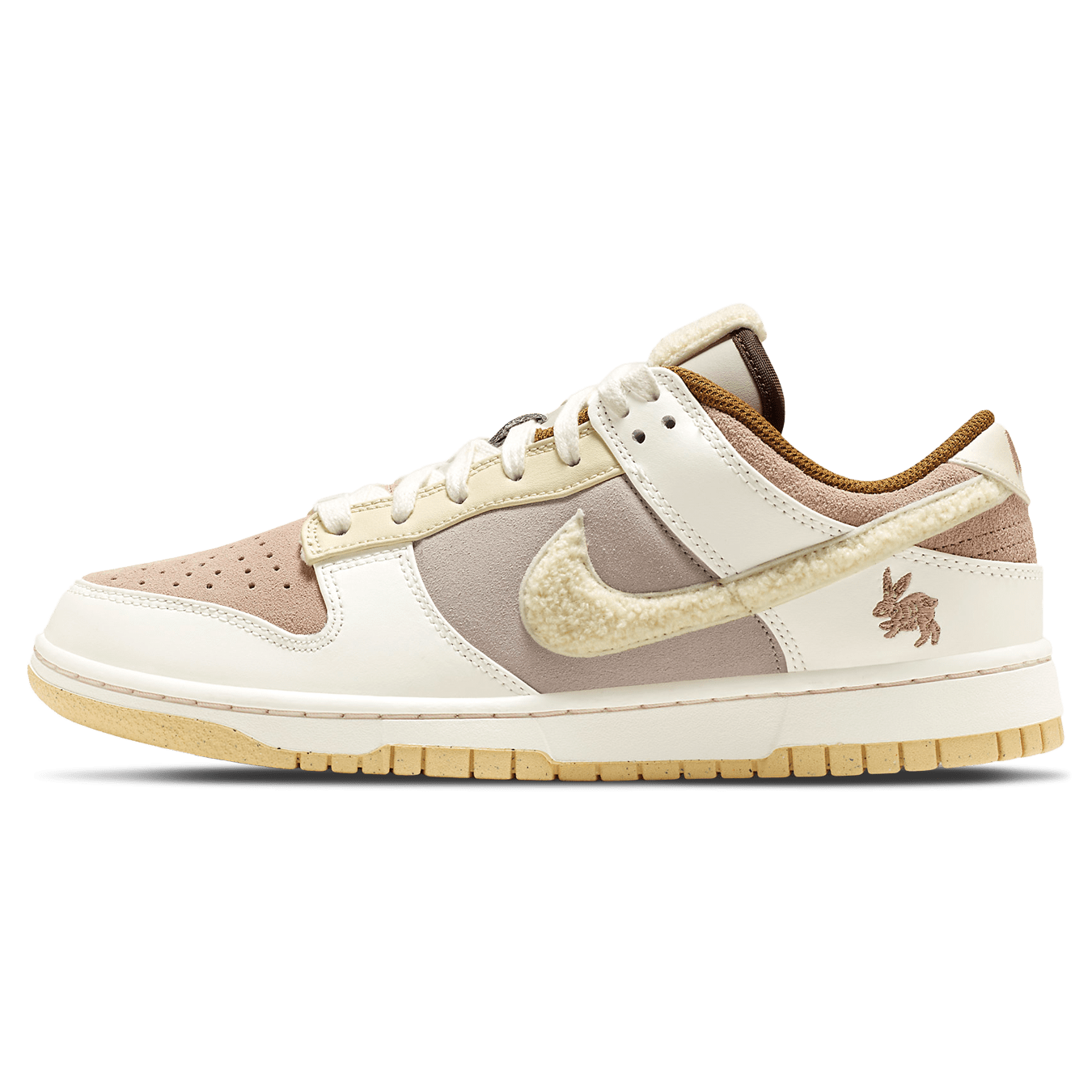 Nike Dunk Low 'Year of the Rabbit - White Taupe' — UK 3 | EU 35.5 | US 3.5 — Front View