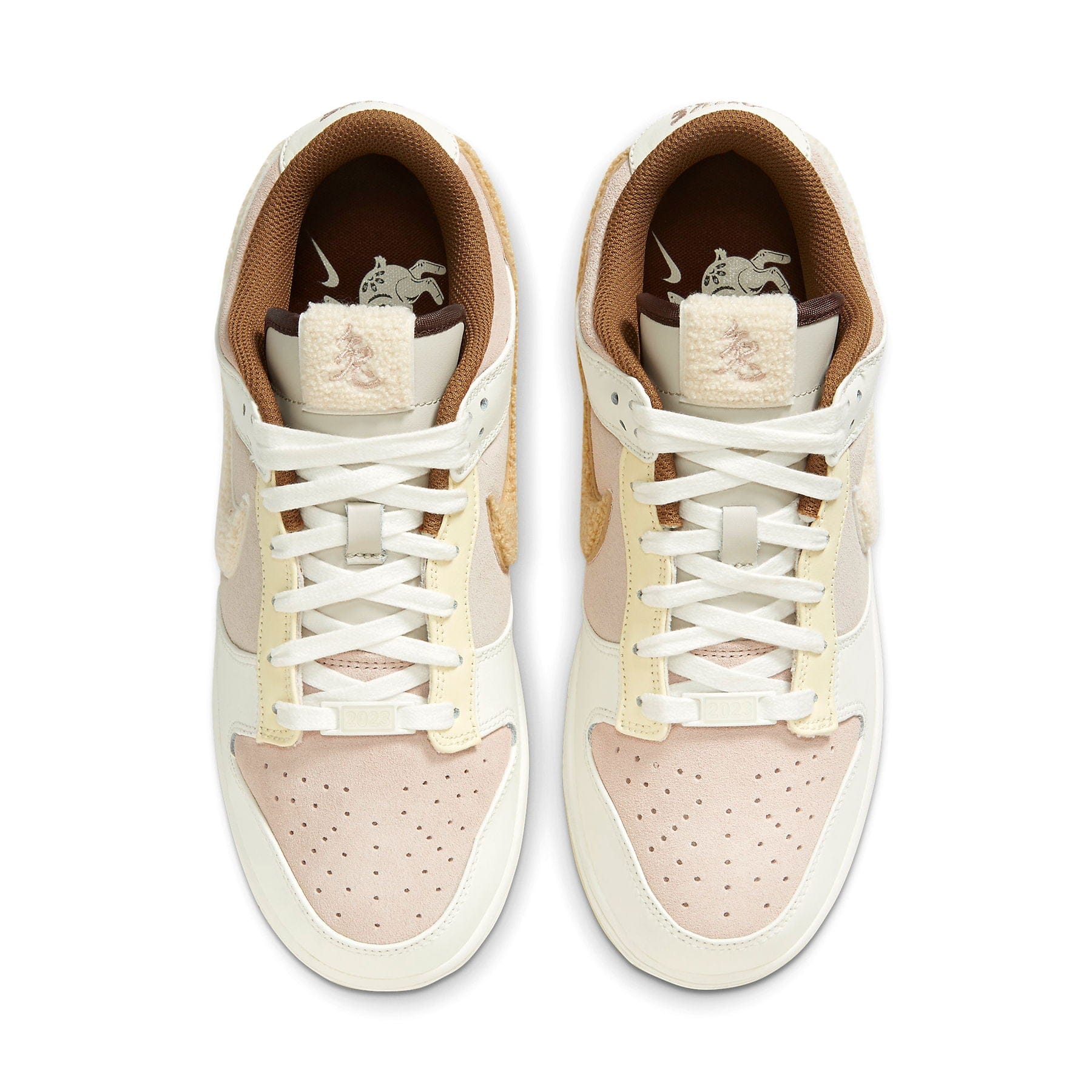 Nike Dunk Low 'Year of the Rabbit - White Taupe' — UK 3 | EU 35.5 | US 3.5 — Back View
