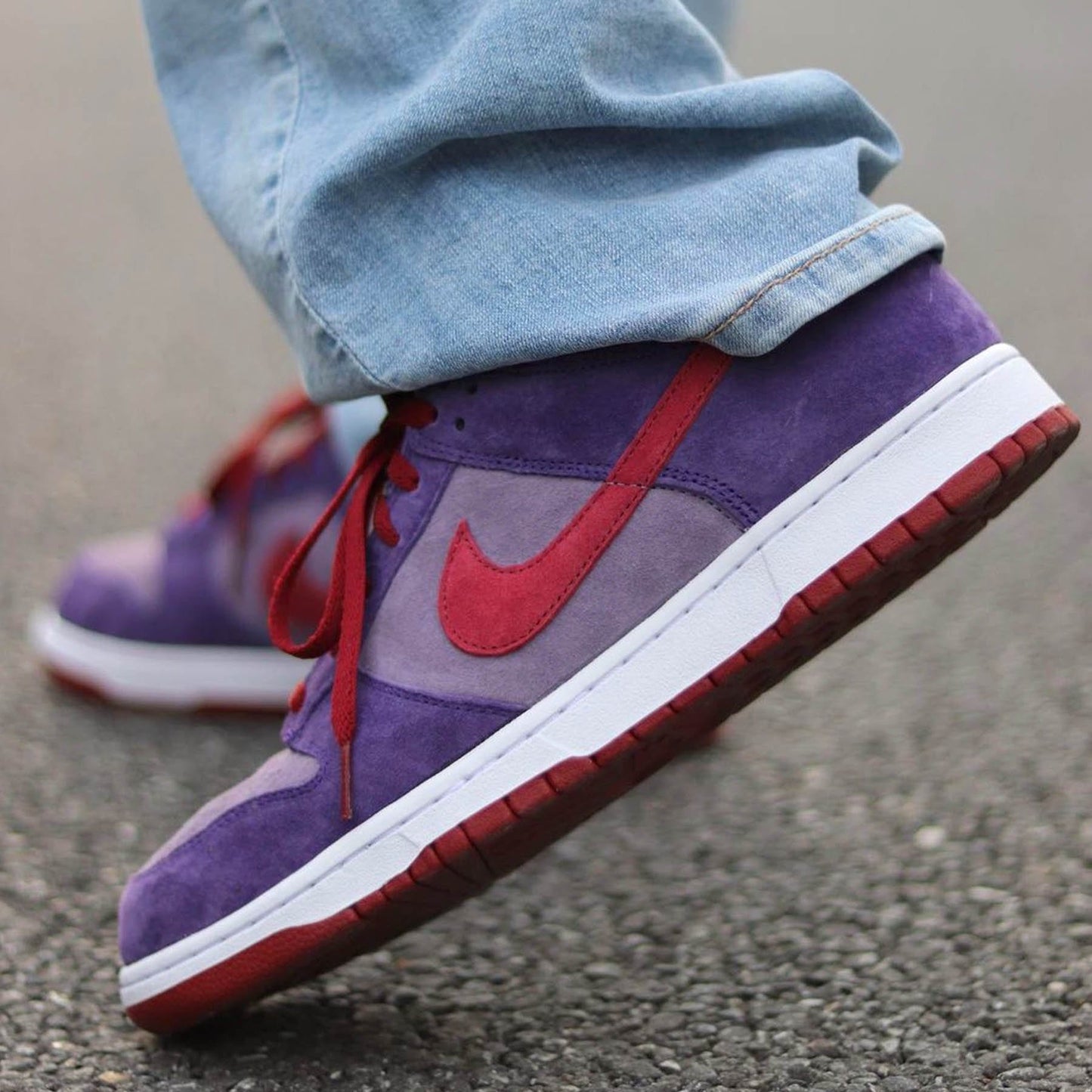 Nike Dunk Low Retro Vol. 1 SP 'Plum' — UK 3 | EU 35.5 | US 3.5 — Lifestyle View