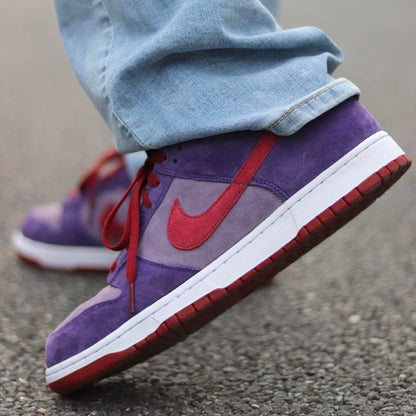 Nike Dunk Low Retro Vol. 1 SP 'Plum' — UK 3 | EU 35.5 | US 3.5 — Lifestyle View