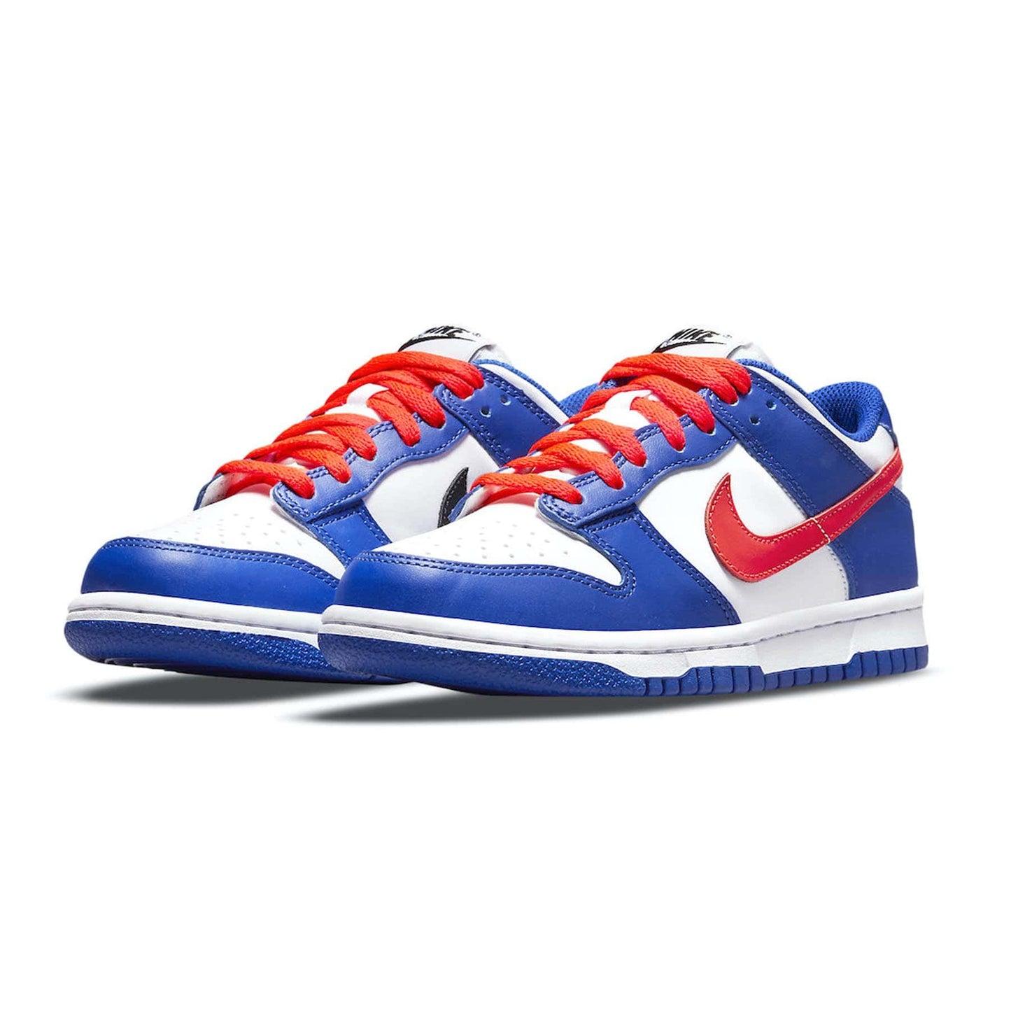 Nike Dunk Low GS 'Mismatched Swoosh' — UK 13.5 | EU 32 | US 1Y — Side View