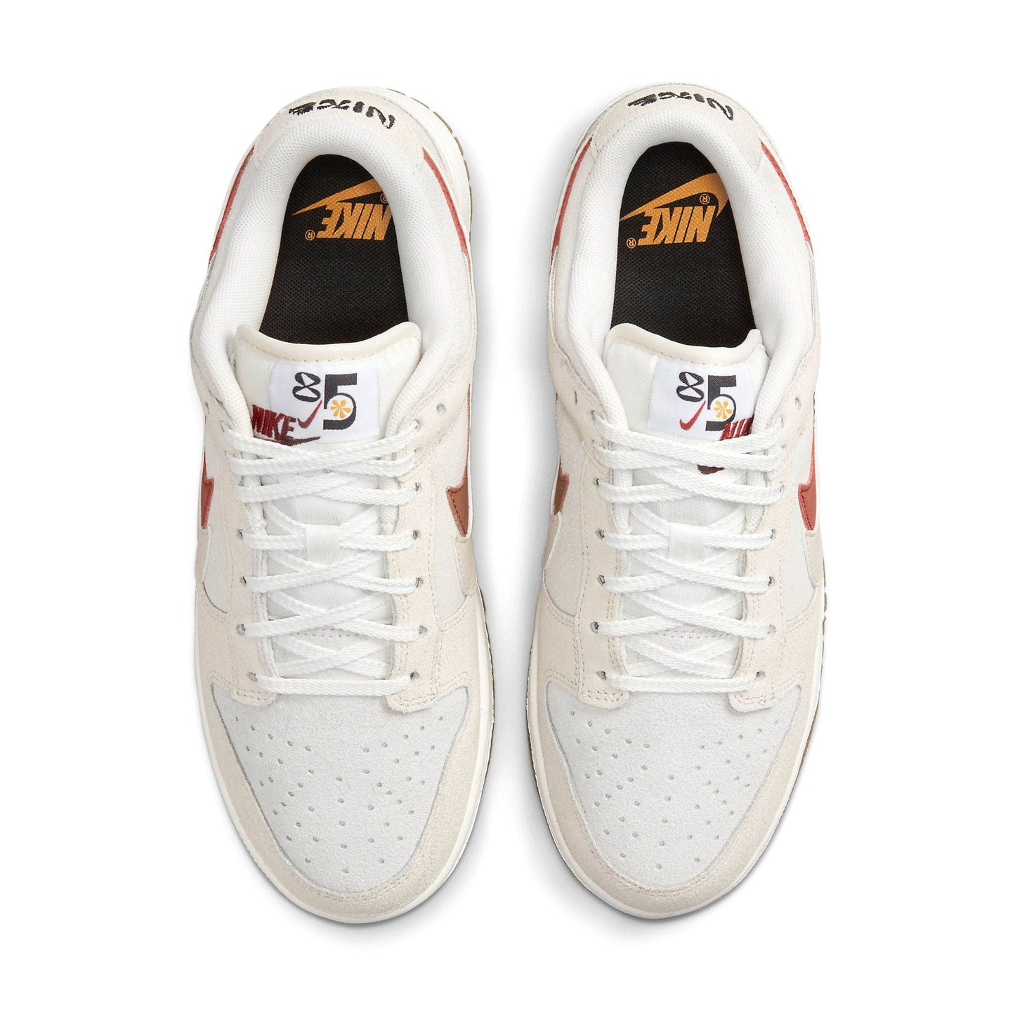 Nike Dunk Low Wmns SE 85 'Double Swoosh Sail Orange' — UK 2.5 | EU 35.5 | US 5 — Back View