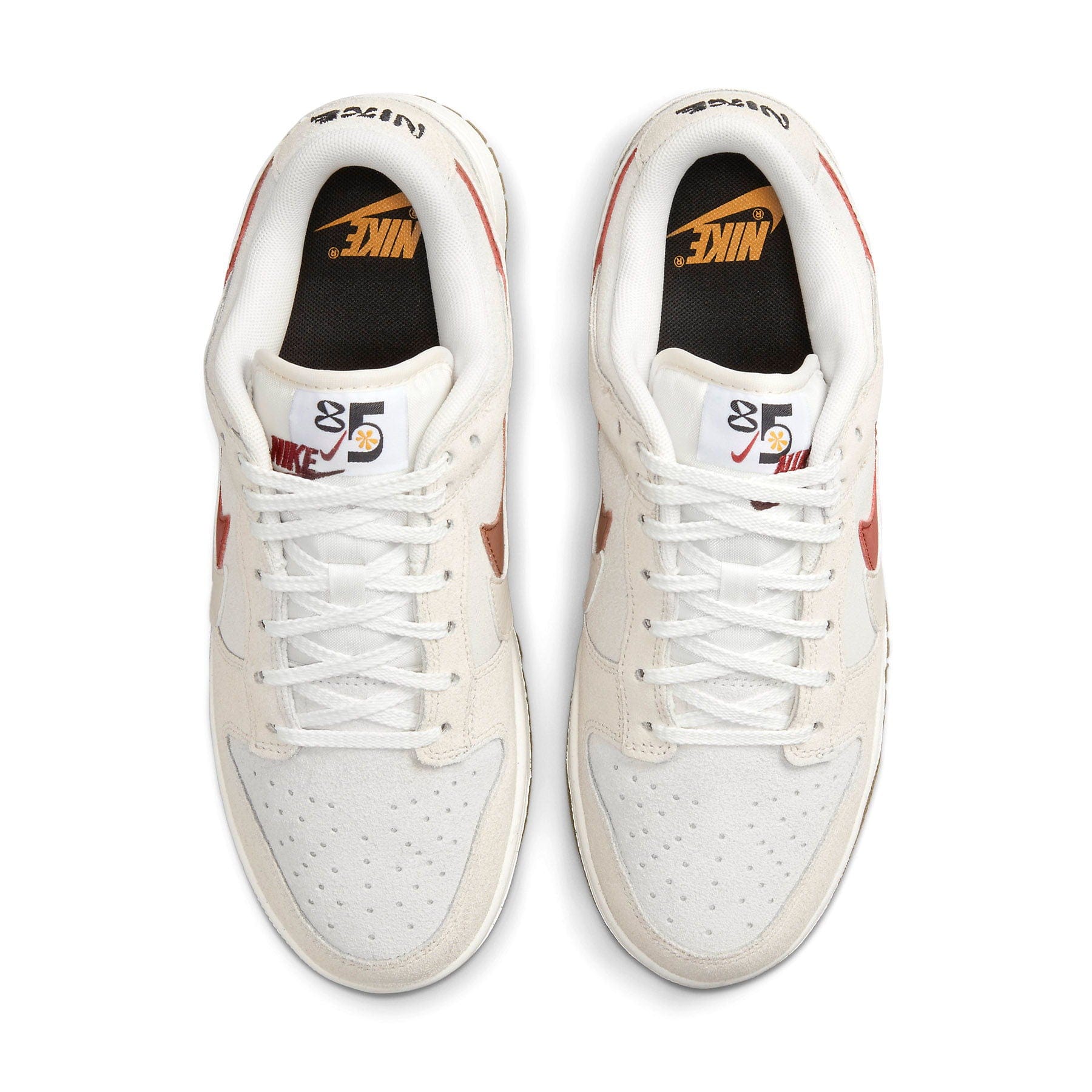 Nike Dunk Low Wmns SE 85 'Double Swoosh Sail Orange' — UK 2.5 | EU 35.5 | US 5 — Back View