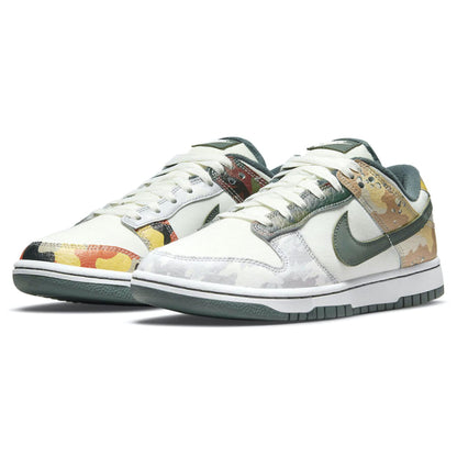 Nike Dunk Low SE 'Sail Multi-Camo' — UK 3 | EU 35.5 | US 3.5 — Side View