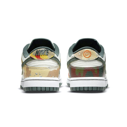 Nike Dunk Low SE 'Sail Multi-Camo' — UK 3 | EU 35.5 | US 3.5 — Top View