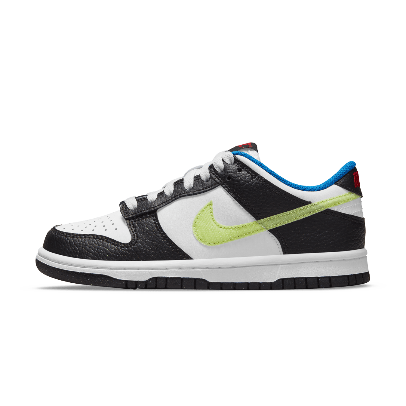 Nike Dunk Low GS 'White Light Lemon Twist' — UK 13.5 | EU 32 | US 1Y — Front View