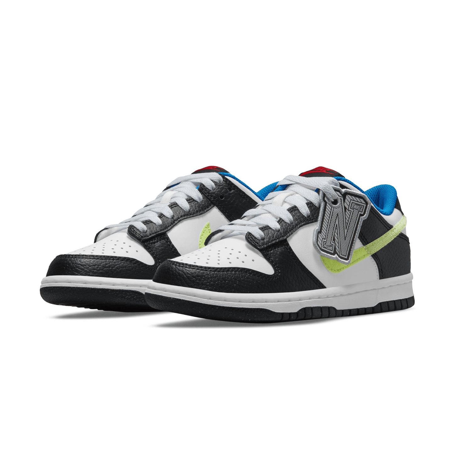 Nike Dunk Low GS 'White Light Lemon Twist' — UK 13.5 | EU 32 | US 1Y — Side View