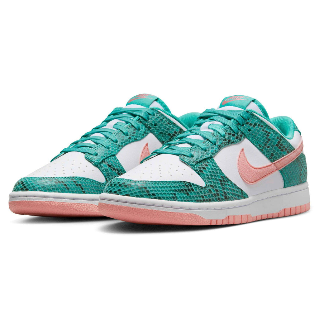 Nike Dunk Low 'Washed Teal Snakeskin' — UK 3 | EU 35.5 | US 3.5 — Side View
