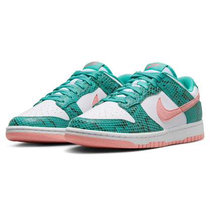 Nike Dunk Low 'Washed Teal Snakeskin' — UK 3 | EU 35.5 | US 3.5 — Side View