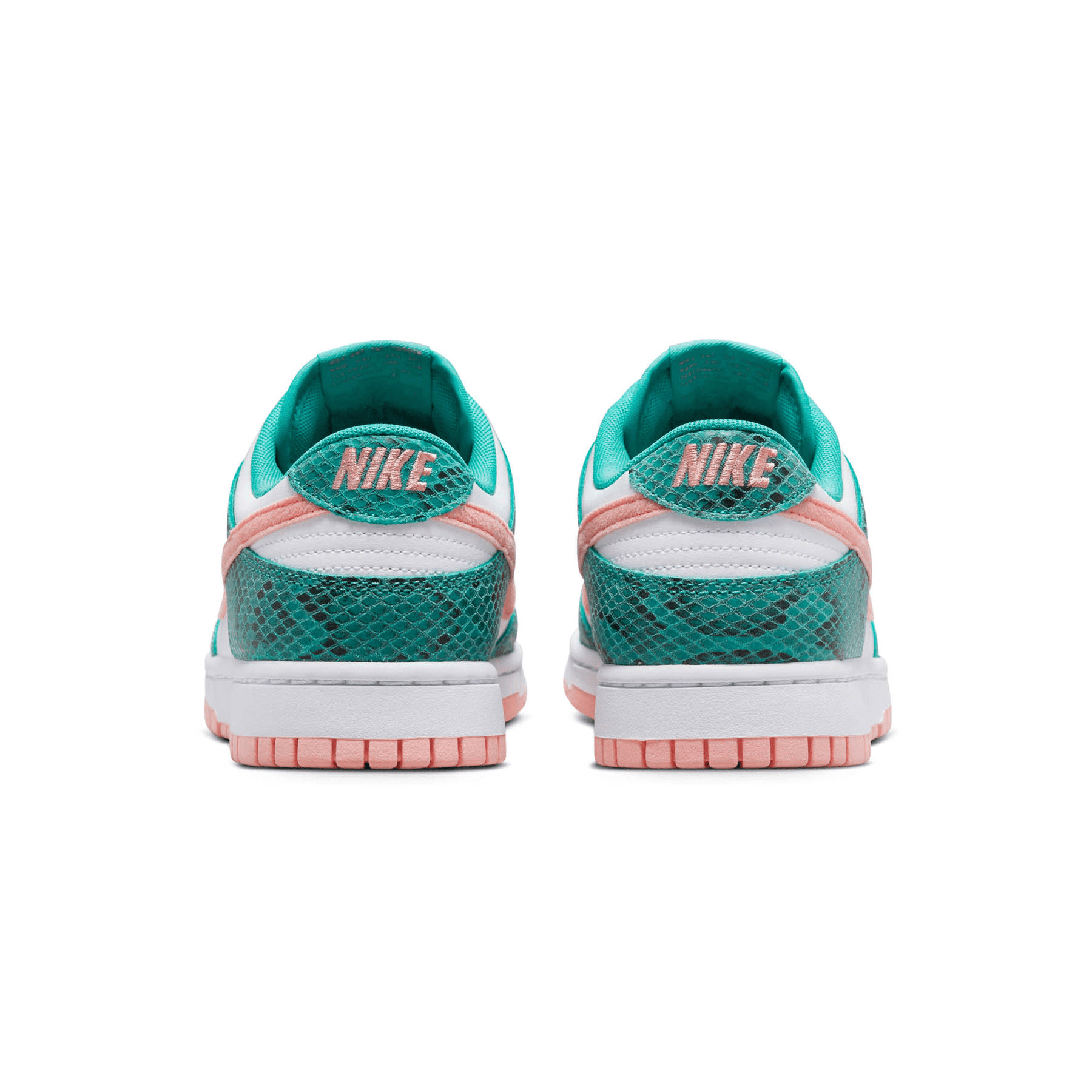 Nike Dunk Low 'Washed Teal Snakeskin' — UK 3 | EU 35.5 | US 3.5 — Top View
