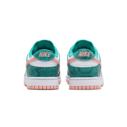 Nike Dunk Low 'Washed Teal Snakeskin' — UK 3 | EU 35.5 | US 3.5 — Top View