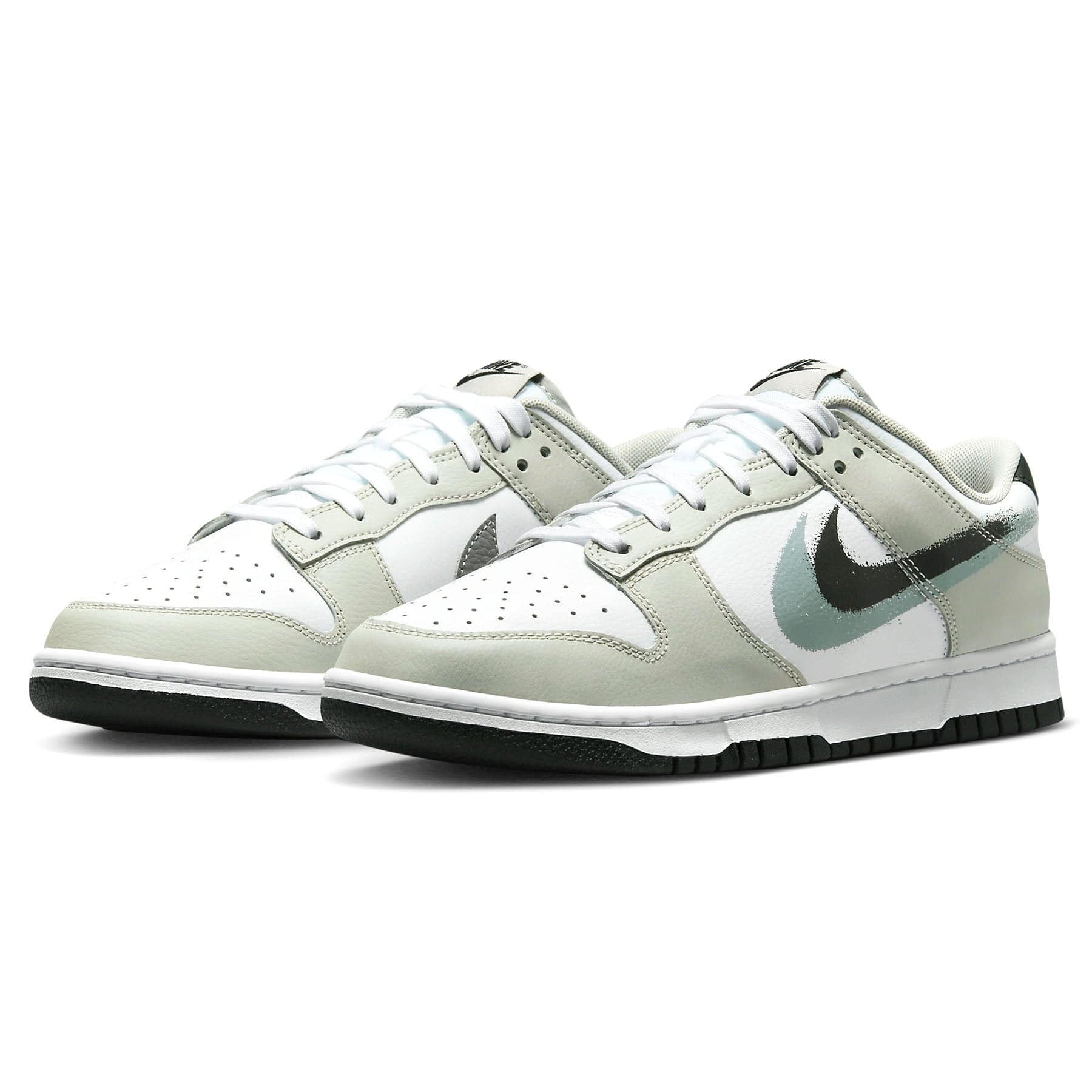 Nike Dunk Low 'Spray Paint Swoosh' — UK 3 | EU 35.5 | US 3.5 — Side View