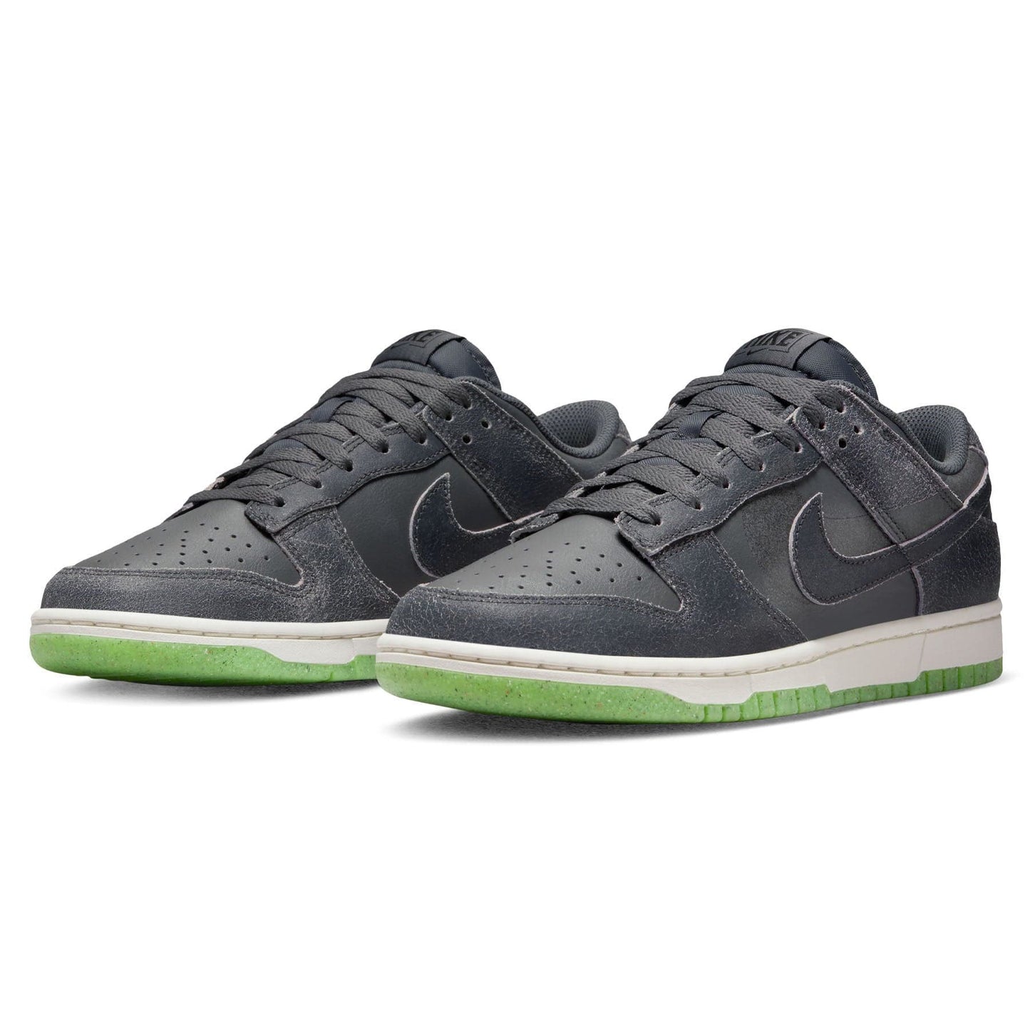 Nike Dunk Low 'Iron Grey Scream Green' — UK 3 | EU 35.5 | US 3.5 — Side View