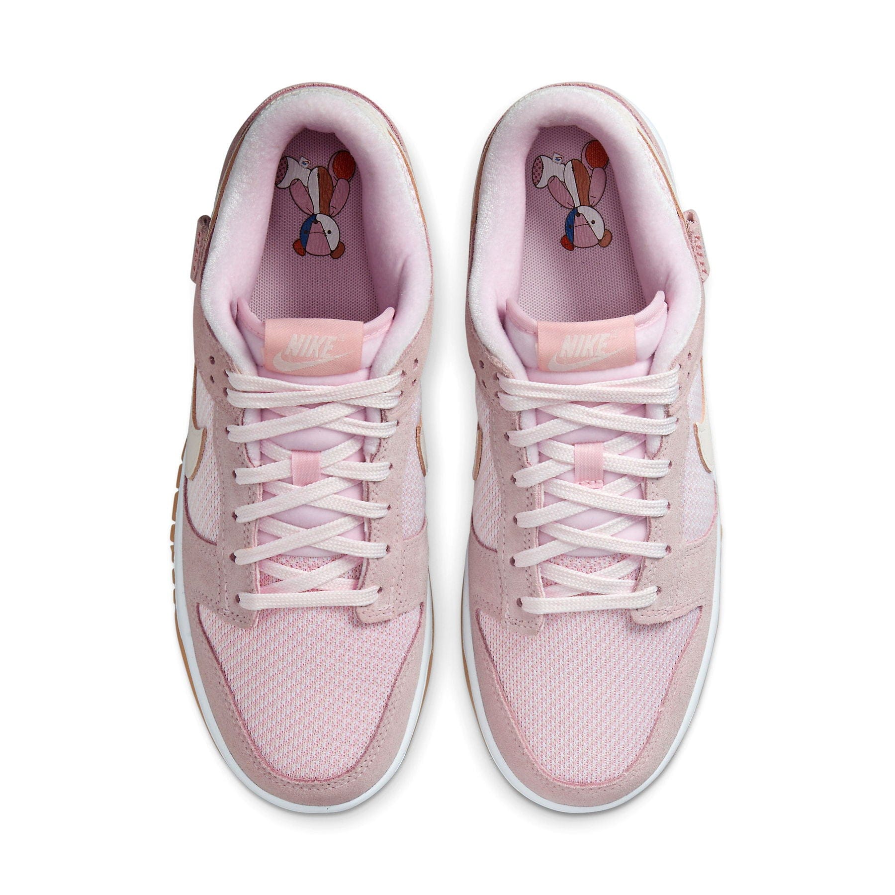 Nike Dunk Low Wmns 'Teddy Bear - Light Soft Pink' — UK 2.5 | EU 35.5 | US 5 — Back View