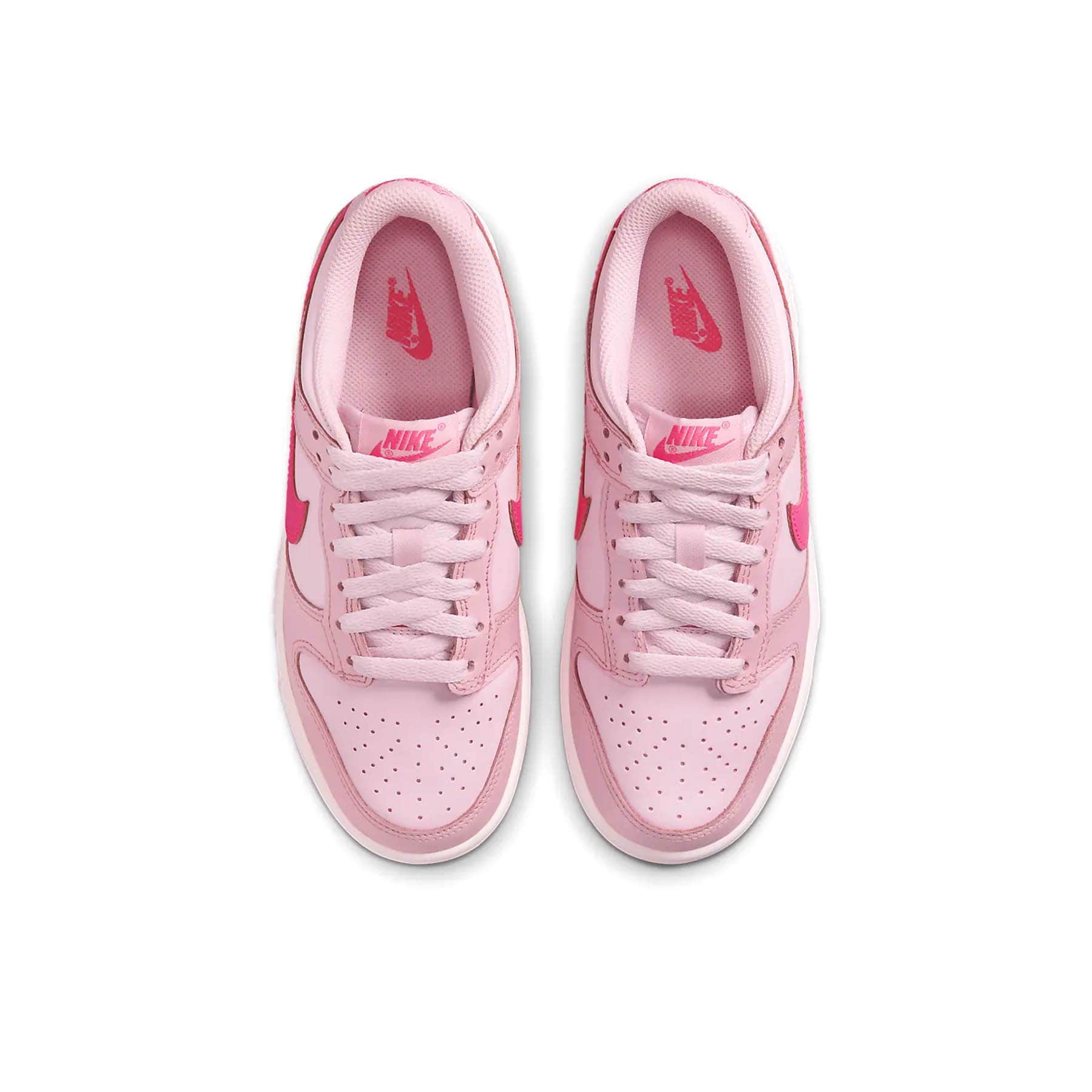 Nike Dunk Low GS 'Triple Pink' — UK 13.5 | EU 32 | US 1Y — Top View