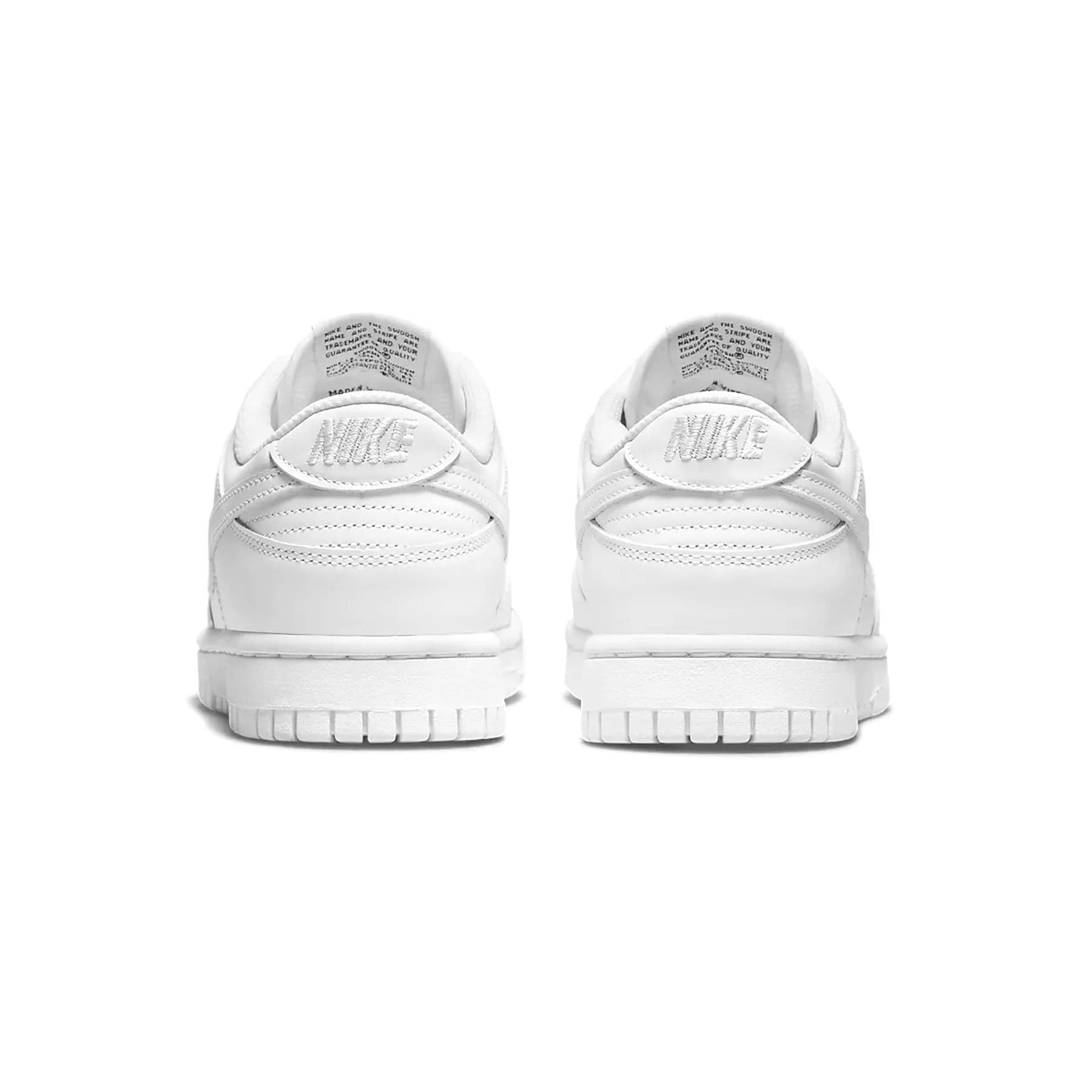 Nike Dunk Low Wmns 'Triple White' — UK 2.5 | EU 35.5 | US 5 — Top View