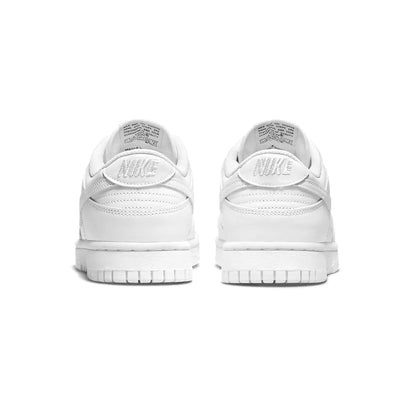 Nike Dunk Low Wmns 'Triple White' — UK 2.5 | EU 35.5 | US 5 — Top View