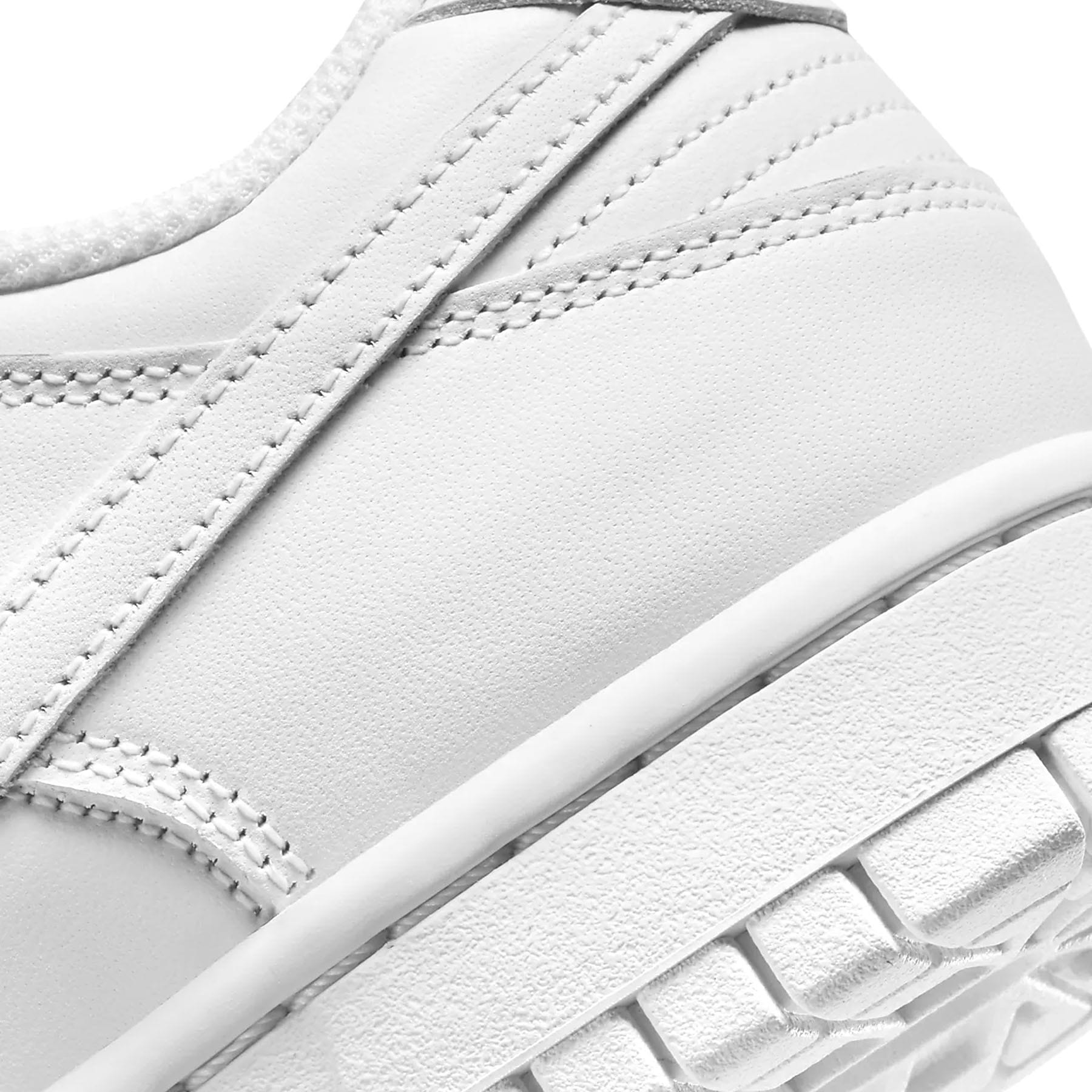 Nike Dunk Low Wmns 'Triple White' — UK 2.5 | EU 35.5 | US 5 — Alternate View 7