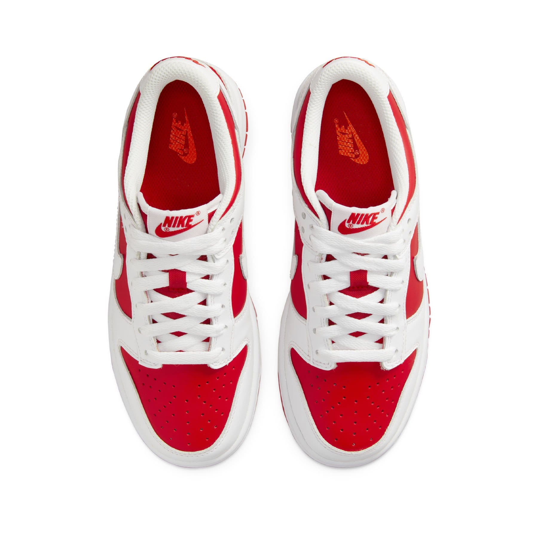 Nike Dunk Low GS 'White University Red' — UK 13.5 | EU 32 | US 1Y — Back View