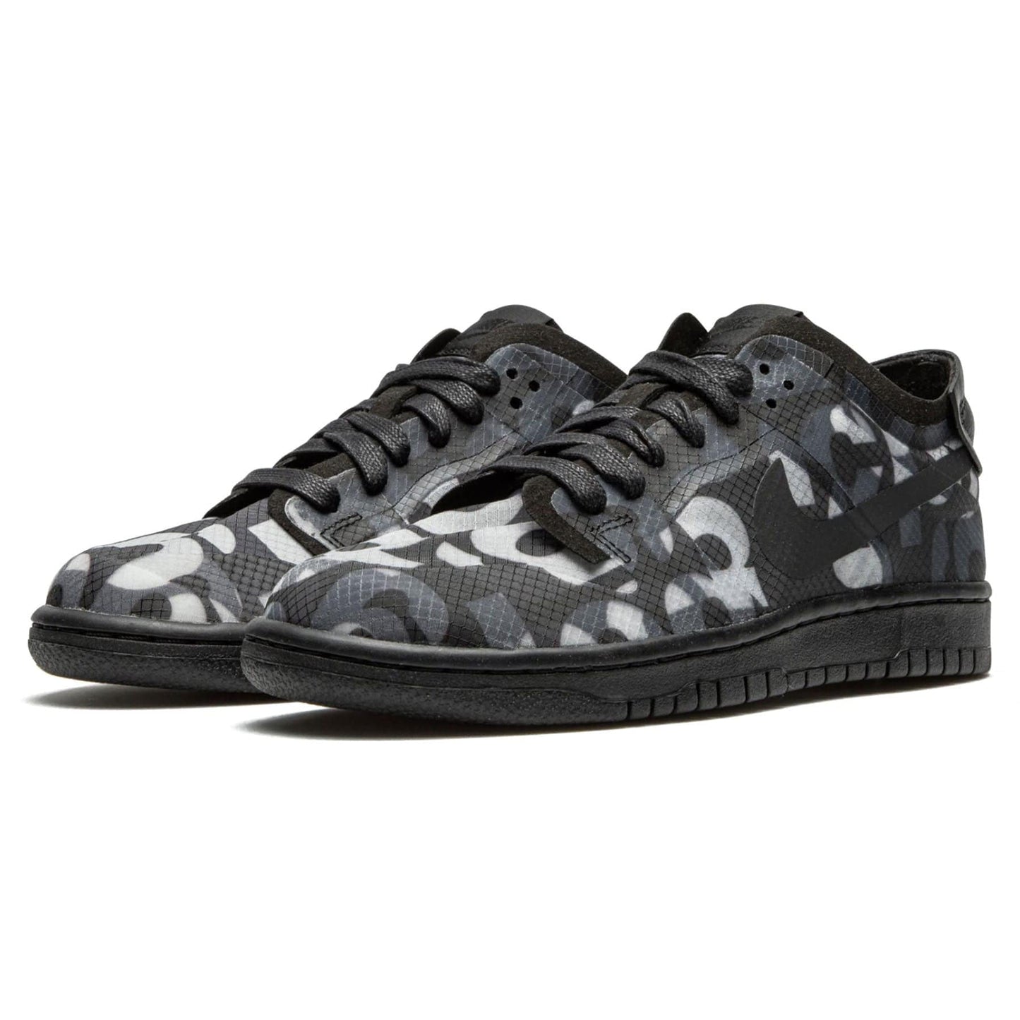 Comme des Garçons x Nike Dunk Low Wmns 'Monogram Print' — UK 2.5 | EU 35.5 | US 5 — Side View