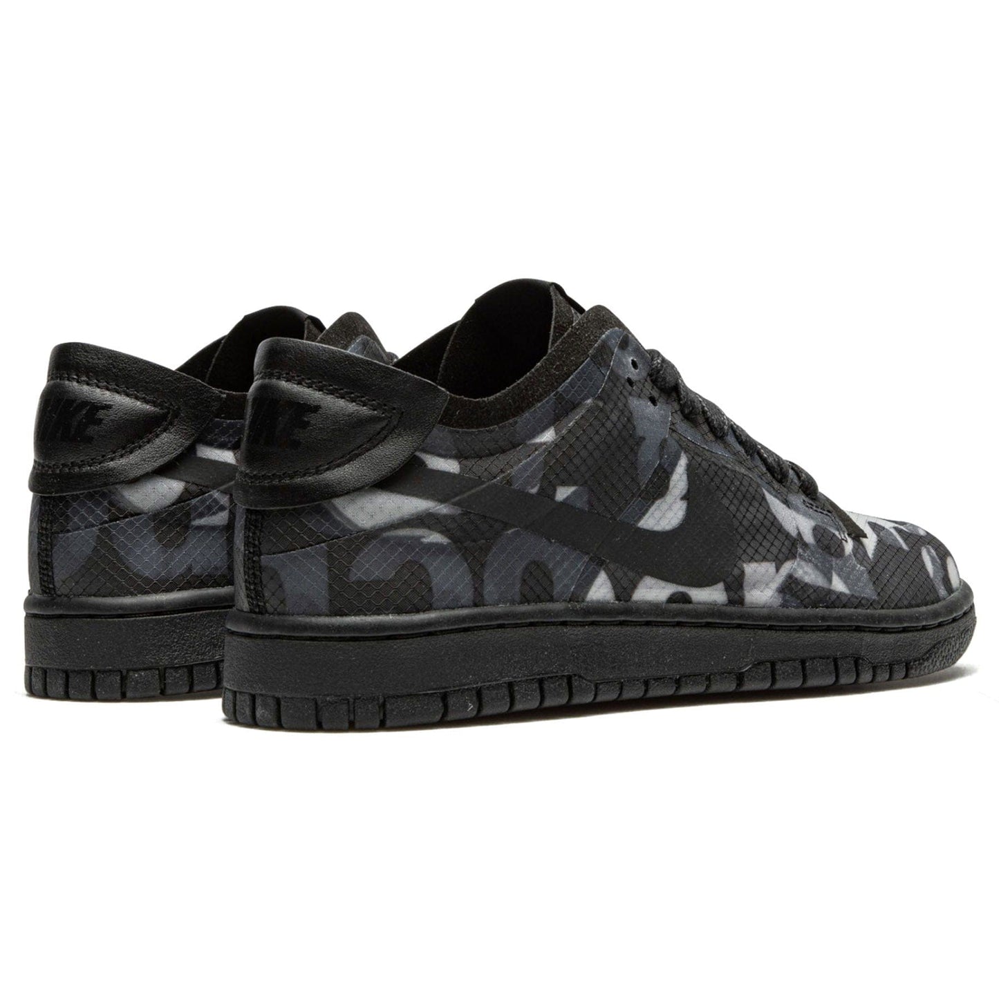 Comme des Garçons x Nike Dunk Low Wmns 'Monogram Print' — UK 2.5 | EU 35.5 | US 5 — Back View