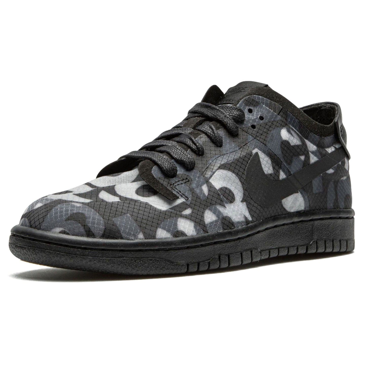 Comme des Garçons x Nike Dunk Low Wmns 'Monogram Print' — UK 2.5 | EU 35.5 | US 5 — Top View