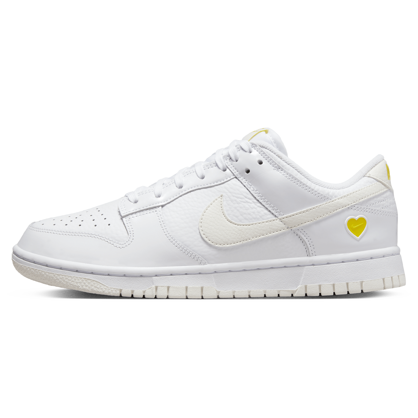 Nike Dunk Low Wmns 'Valentine's Day - Yellow Heart' — UK 2.5 | EU 35.5 | US 5 — Front View