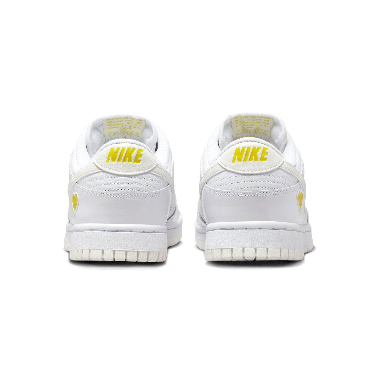 Nike Dunk Low Wmns 'Valentine's Day - Yellow Heart' — UK 2.5 | EU 35.5 | US 5 — Top View