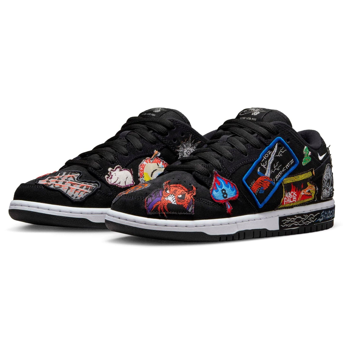 Nike SB Dunk Low Pro QS 'Neckface' — UK 3 | EU 35.5 | US 3.5 — Side View