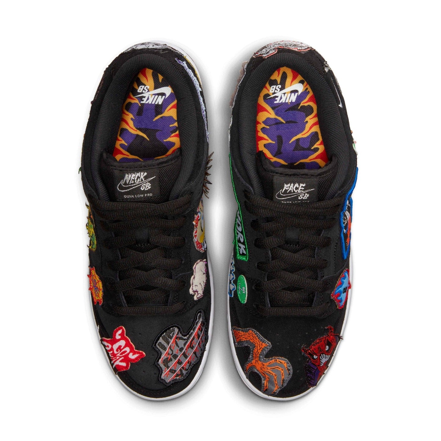 Nike SB Dunk Low Pro QS 'Neckface' — UK 3 | EU 35.5 | US 3.5 — Top View