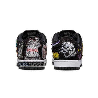 Nike SB Dunk Low Pro QS 'Neckface' — UK 3 | EU 35.5 | US 3.5 — Back View