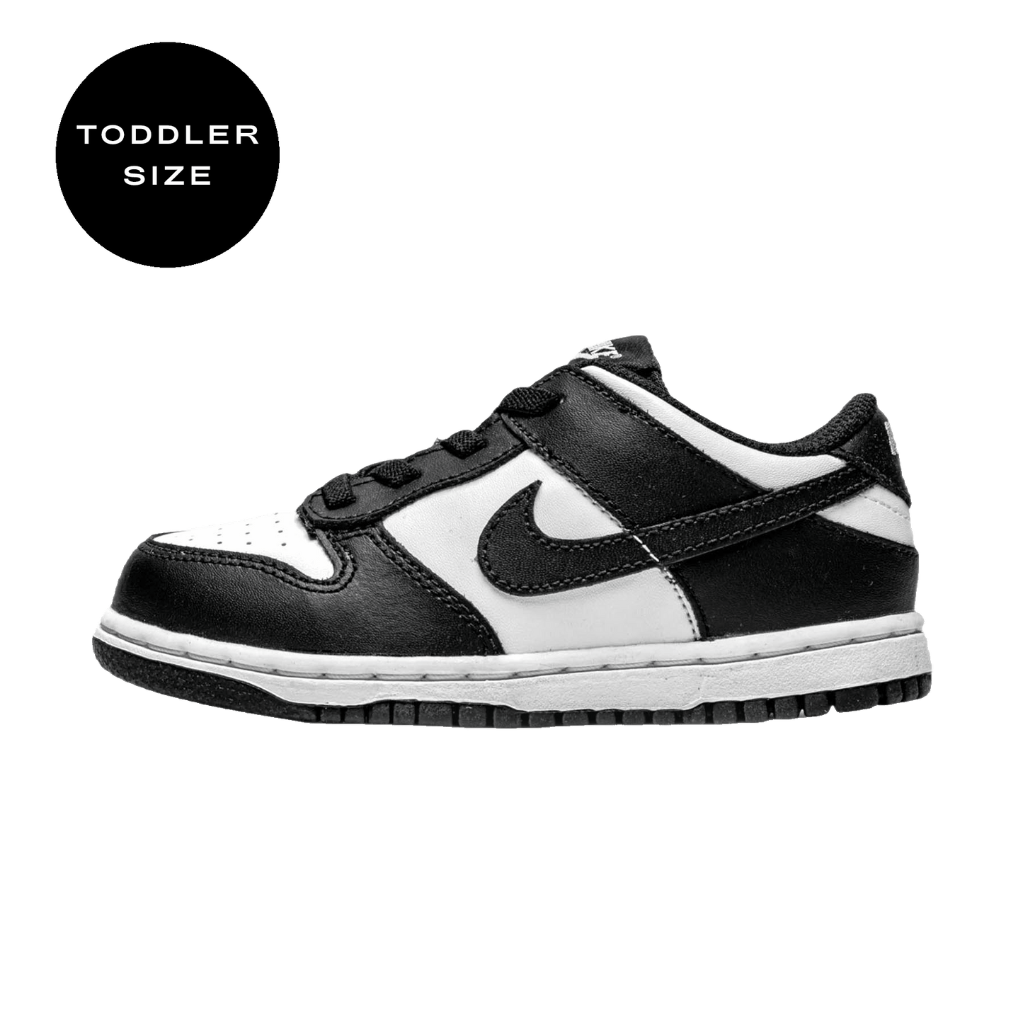 Nike Dunk Low TD (Toddler) ‘Black White’ — UK 0C | EU 15 | US 0C — Front View