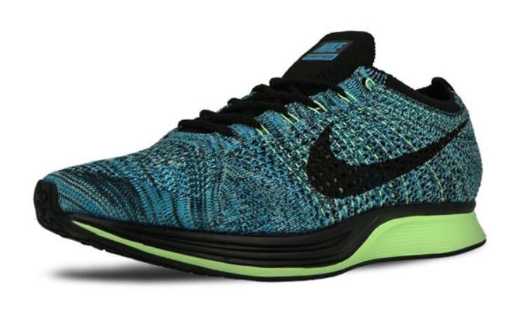Nike Flyknit Racer Blue Lagoon - Black — UK 3 | EU 35.5 | US 3.5 — Top View