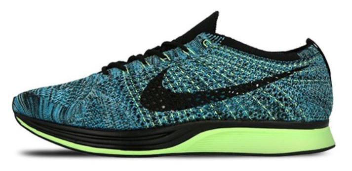 Nike Flyknit Racer Blue Lagoon - Black — UK 3 | EU 35.5 | US 3.5 — Front View