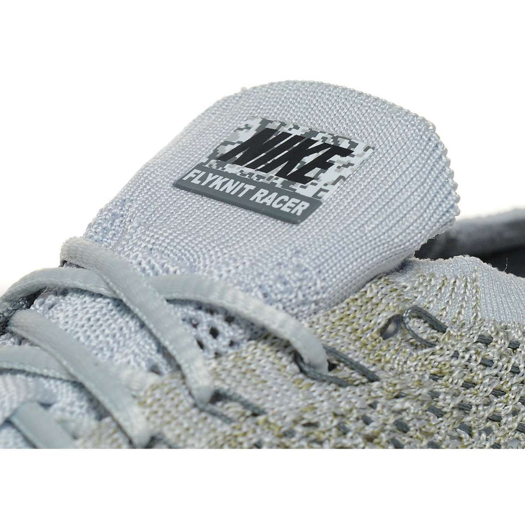 Nike Flyknit Racer Pure Platinum-Cool Grey — UK 3 | EU 35.5 | US 3.5 — Lifestyle View