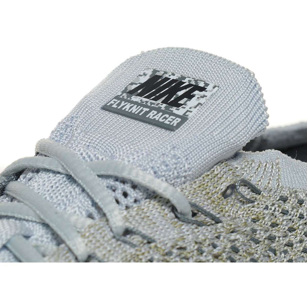Nike Flyknit Racer Pure Platinum-Cool Grey — UK 3 | EU 35.5 | US 3.5 — Lifestyle View