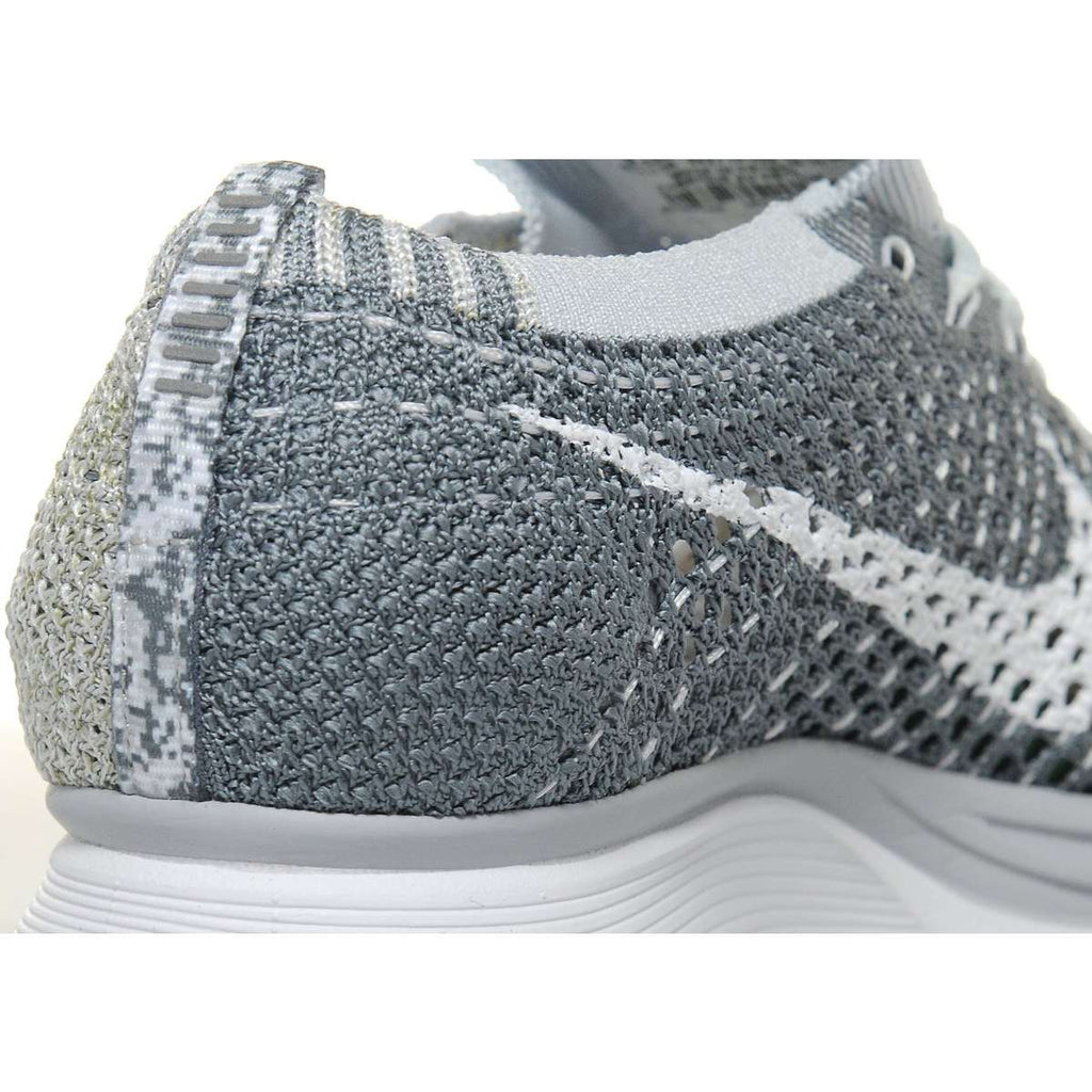 Nike Flyknit Racer Pure Platinum-Cool Grey — UK 3 | EU 35.5 | US 3.5 — Top View