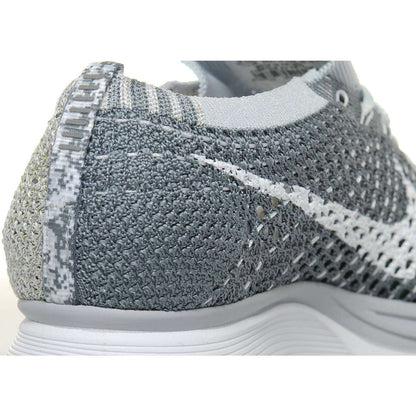 Nike Flyknit Racer Pure Platinum-Cool Grey — UK 3 | EU 35.5 | US 3.5 — Top View