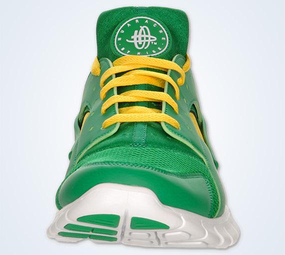 Nike Huarache Free 2012 'Court Green' — UK 3 | EU 35.5 | US 3.5 — Detail View