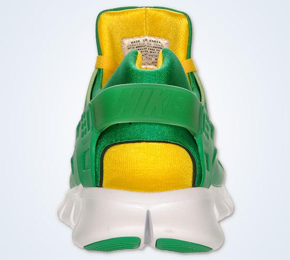 Nike Huarache Free 2012 'Court Green' — UK 3 | EU 35.5 | US 3.5 — Back View