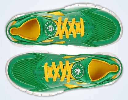 Nike Huarache Free 2012 'Court Green' — UK 3 | EU 35.5 | US 3.5 — Side View