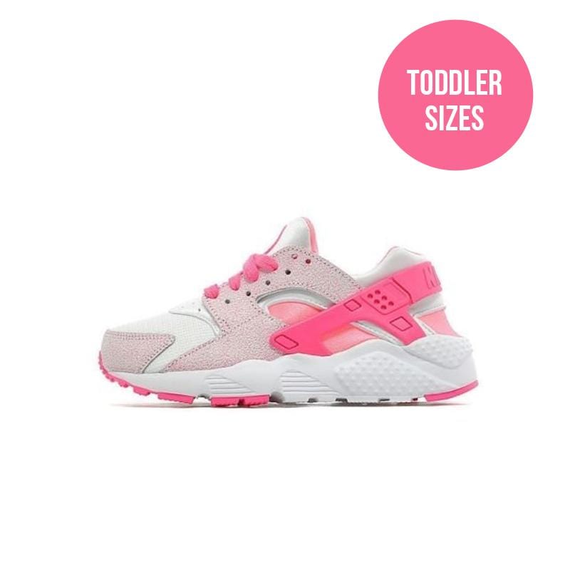Nike Huarache Run Infant-Toddler 'White-Pink' — UK 0C | EU 15 | US 0C — Front View