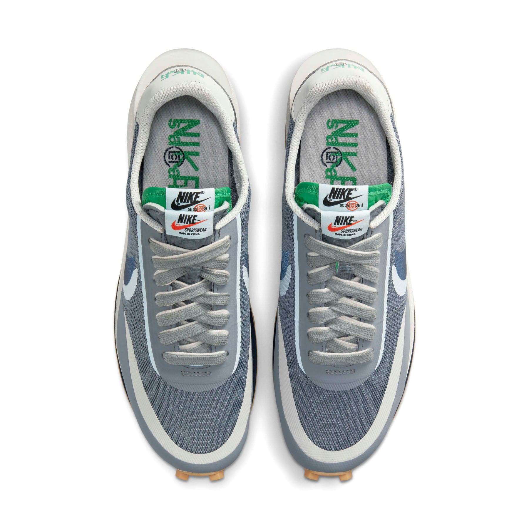 sacai x CLOT x Nike LDWaffle ‘Kiss Of Death 2’ — UK 3 | EU 35.5 | US 3.5 — Back View