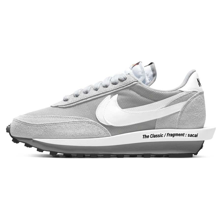 Fragment Design x sacai x Nike LDV Waffle 'Light Smoke Grey' — UK 3 | EU 35.5 | US 3.5 — Front View