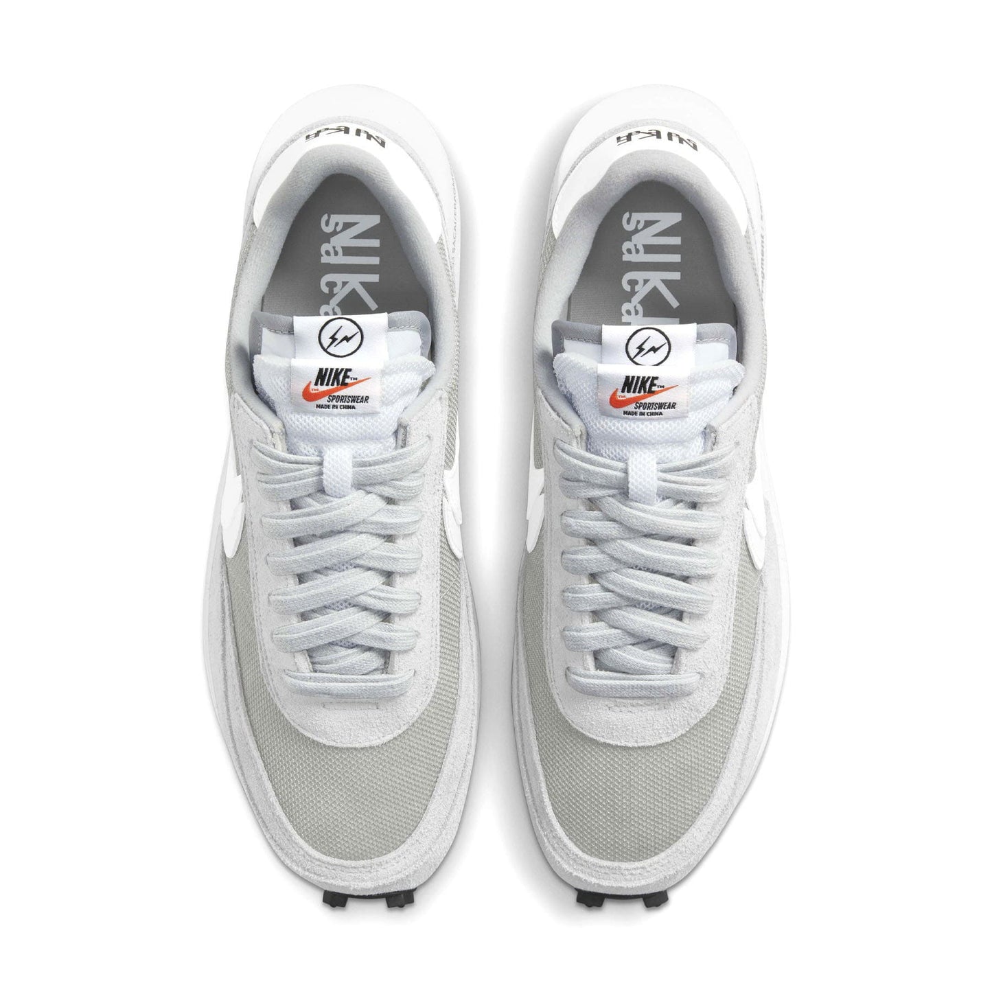 Fragment Design x sacai x Nike LDV Waffle 'Light Smoke Grey' — UK 3 | EU 35.5 | US 3.5 — Back View