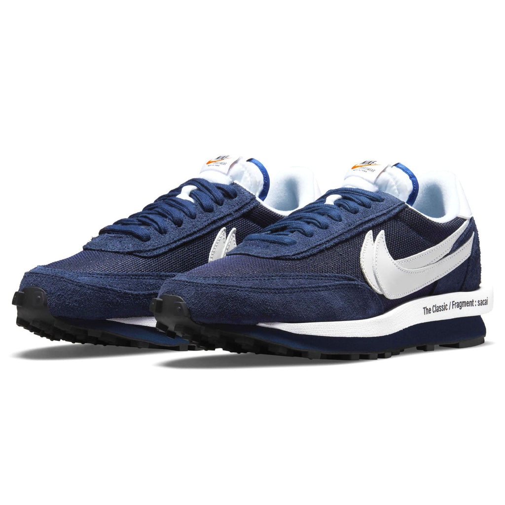 Fragment Design x sacai x Nike LDV Waffle 'Blackened Blue' — UK 3 | EU 35.5 | US 3.5 — Side View