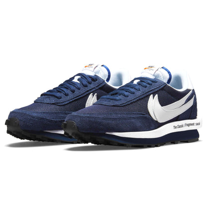 Fragment Design x sacai x Nike LDV Waffle 'Blackened Blue' — UK 3 | EU 35.5 | US 3.5 — Side View