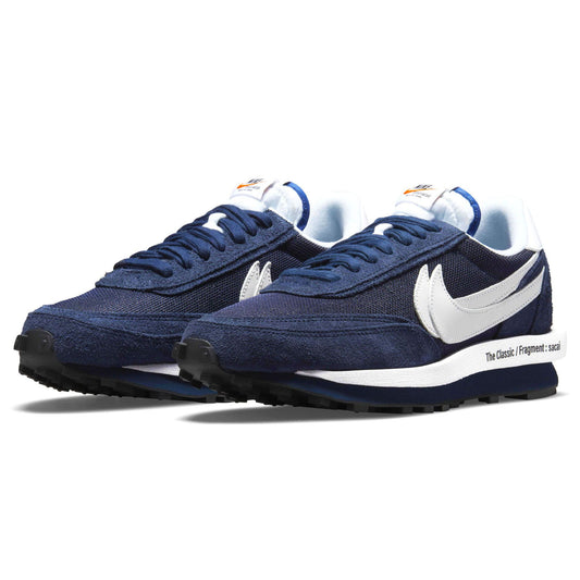 Fragment Design x sacai x Nike LDV Waffle 'Blackened Blue' — UK 3 | EU 35.5 | US 3.5 — Side View