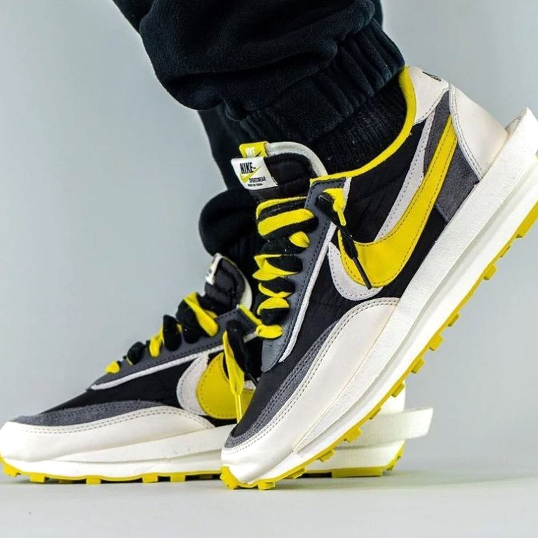 sacai x Undercover x LDWaffle 'Bright Citron' — UK 3 | EU 35.5 | US 3.5 — Alternate View 9