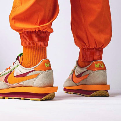 sacai x Clot x LDWaffle 'Net Orange Blaze' — UK 3 | EU 35.5 | US 3.5 — Alternate View 7
